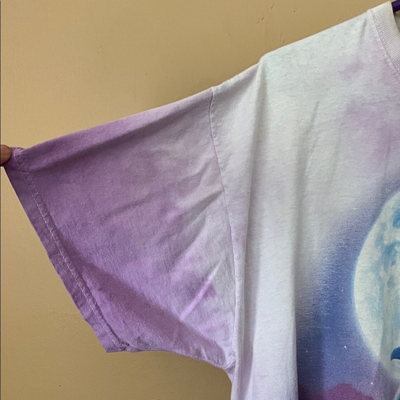 Vintage Purple Dolphin tie dye Graphic T-Shirt by The Mountain - Picture 5 of 9
